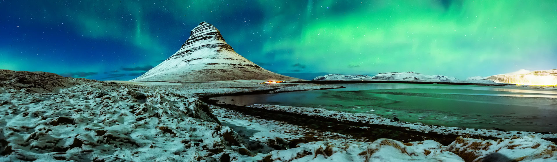 Troms Polarlichter Landschaft Panorama